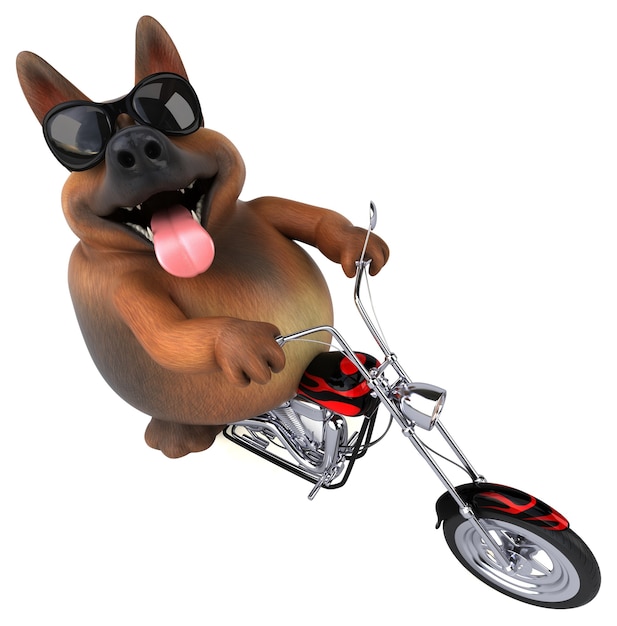 Perro pastor alemán - Ilustración 3D