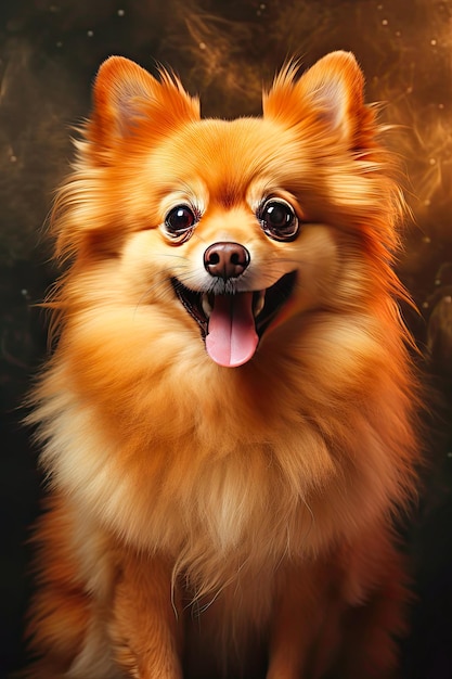 Foto perro de la pomerania