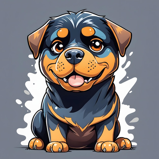 Perro de raza Rottweiler