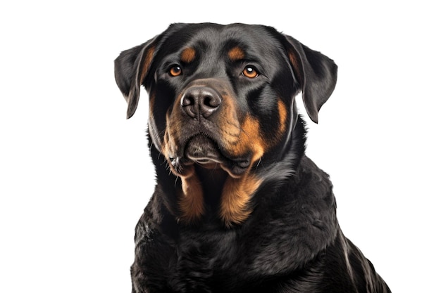 Perro Rottweiler aislado