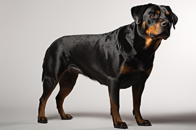 Un perro Rottweiler