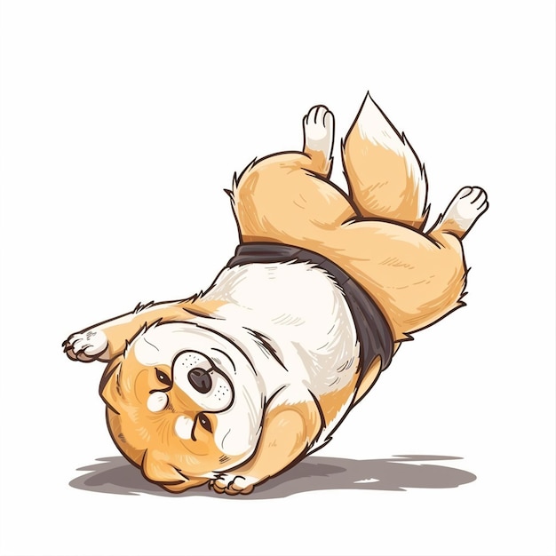 un perro shiba ken con un pelaje marrón en la cabeza