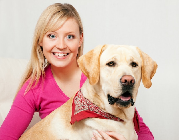 Perro con su madre