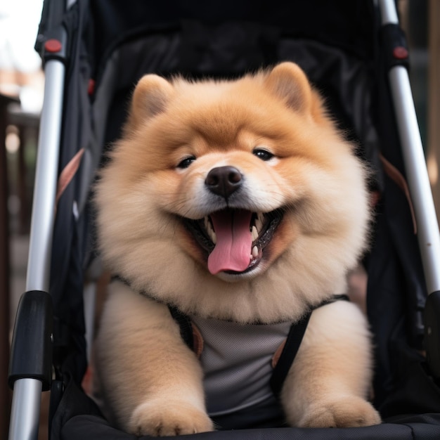 Foto perros encantadores en movimiento