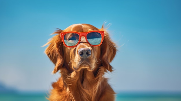 perros en la playa