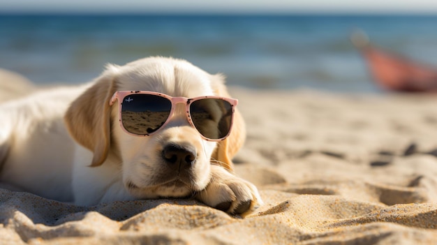 perros en la playa