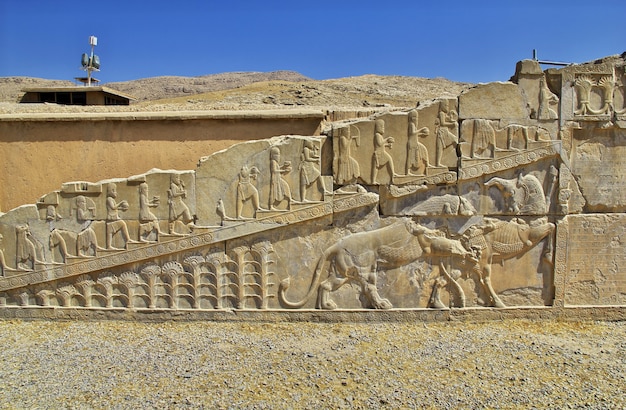 Foto persepolis ist die hauptstadt des alten reiches im iran