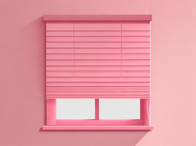 Foto persianas de elegancia sutil, sombra en una pared rosa, el estilo de una estética refinada