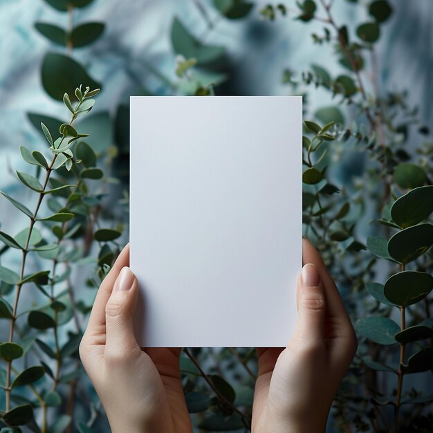 Foto person, die papier in der hand hält