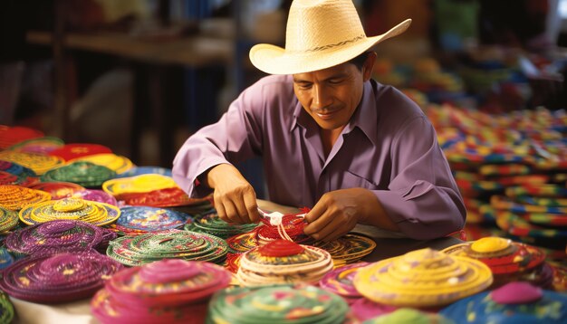 Foto person in einem cowboyhut