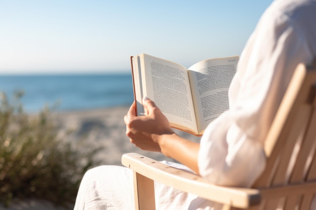 Persona disfrutando de un momento de tranquilidad con un libro