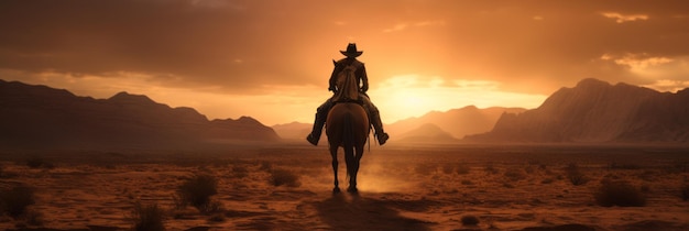 Una persona montando un caballo y usando un sombrero de vaquero