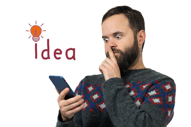 Foto persona de negocios que tiene un concepto de bombilla de idea brillante