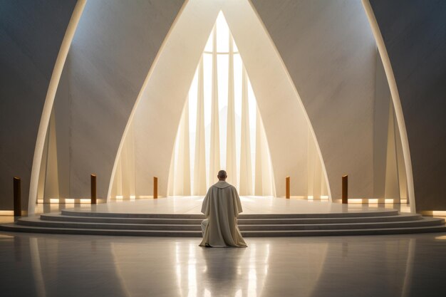 persona oración en el templo generativo ai