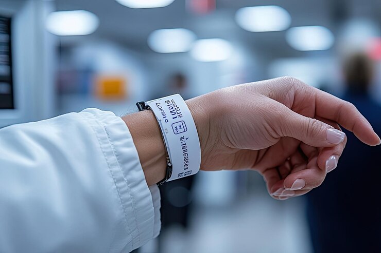 Foto una persona que lleva una pulsera que dice circumna en ella