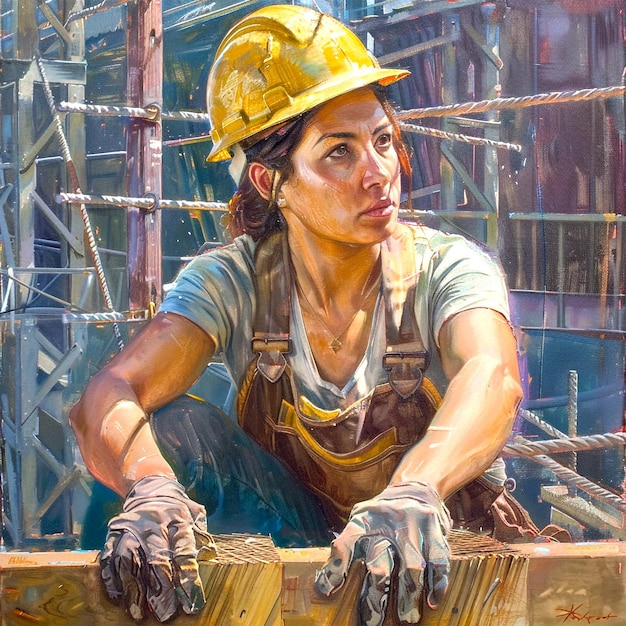 persona que trabaja en el campo de la construcción