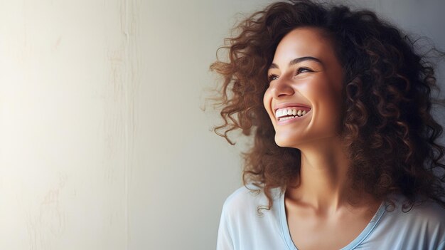 persona sonriendo bonito fondo dientes blancos día mundial de la sonrisa