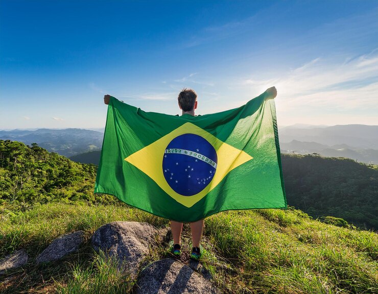 una persona sosteniendo una bandera que dice mundo en ella