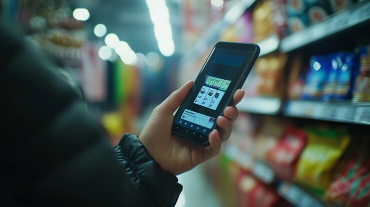 Foto una persona sosteniendo un teléfono que dice "blackberry" en la pantalla