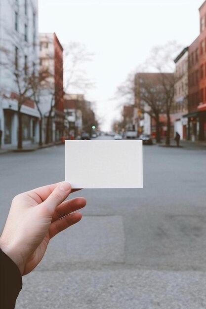 una persona con un trozo de papel en la mano