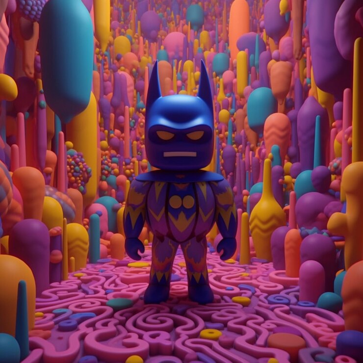 Foto personagem brilhante de halloween