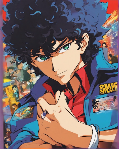 Personagem de anime Spike Spiegel da série Cowboy Bebop