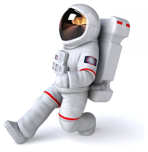 Personagem de astronauta - ilustração 3D