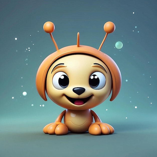 Personagem de cão de Plutão em 3D