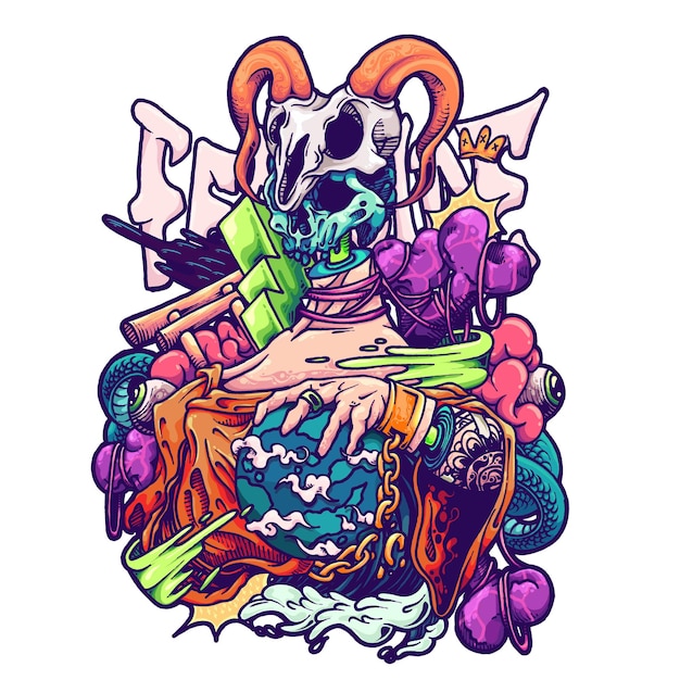 personagem de caveira