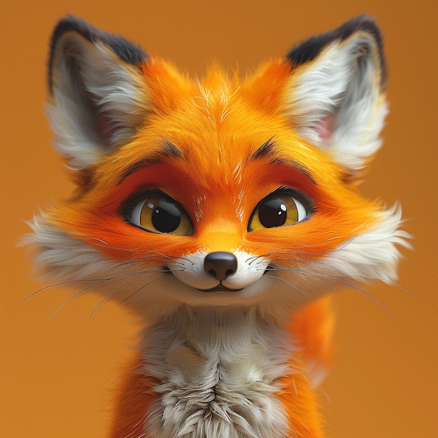 Foto personagem de desenho animado 3d fox