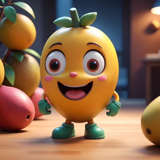 Personagem de desenho animado 3D Mango