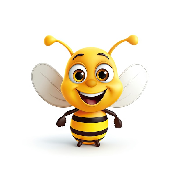 Personagem de desenho animado de abelha