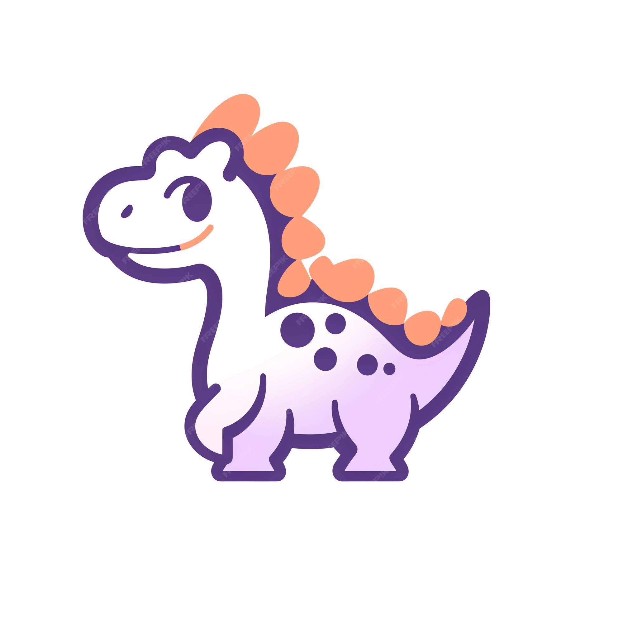 personagem de desenho animado de dinossauro rosa em fundo branco