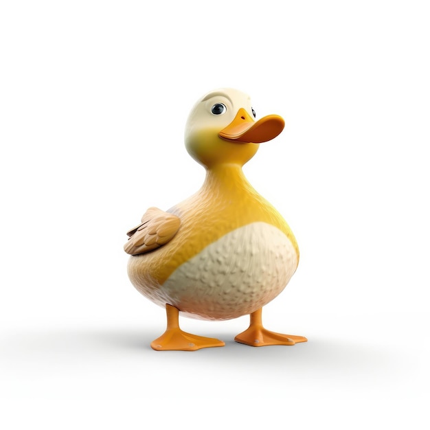 Personagem de desenho animado de pato