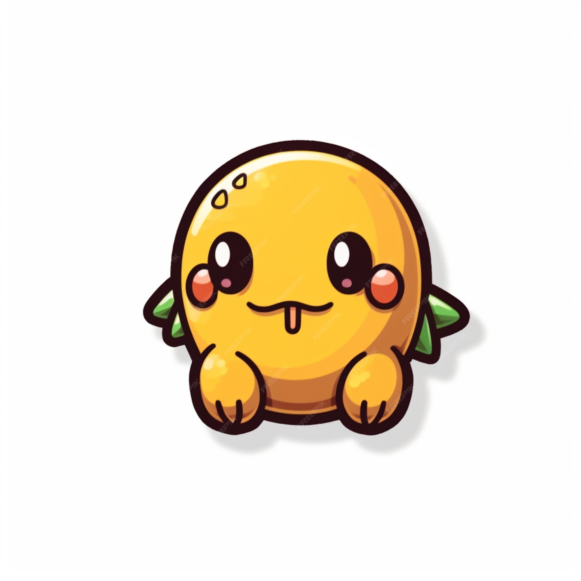 desenho animado ilustração do uma fofa pequeno azul e amarelo Pokémon  personagem. generativo ai. 28404087 Foto de stock no Vecteezy