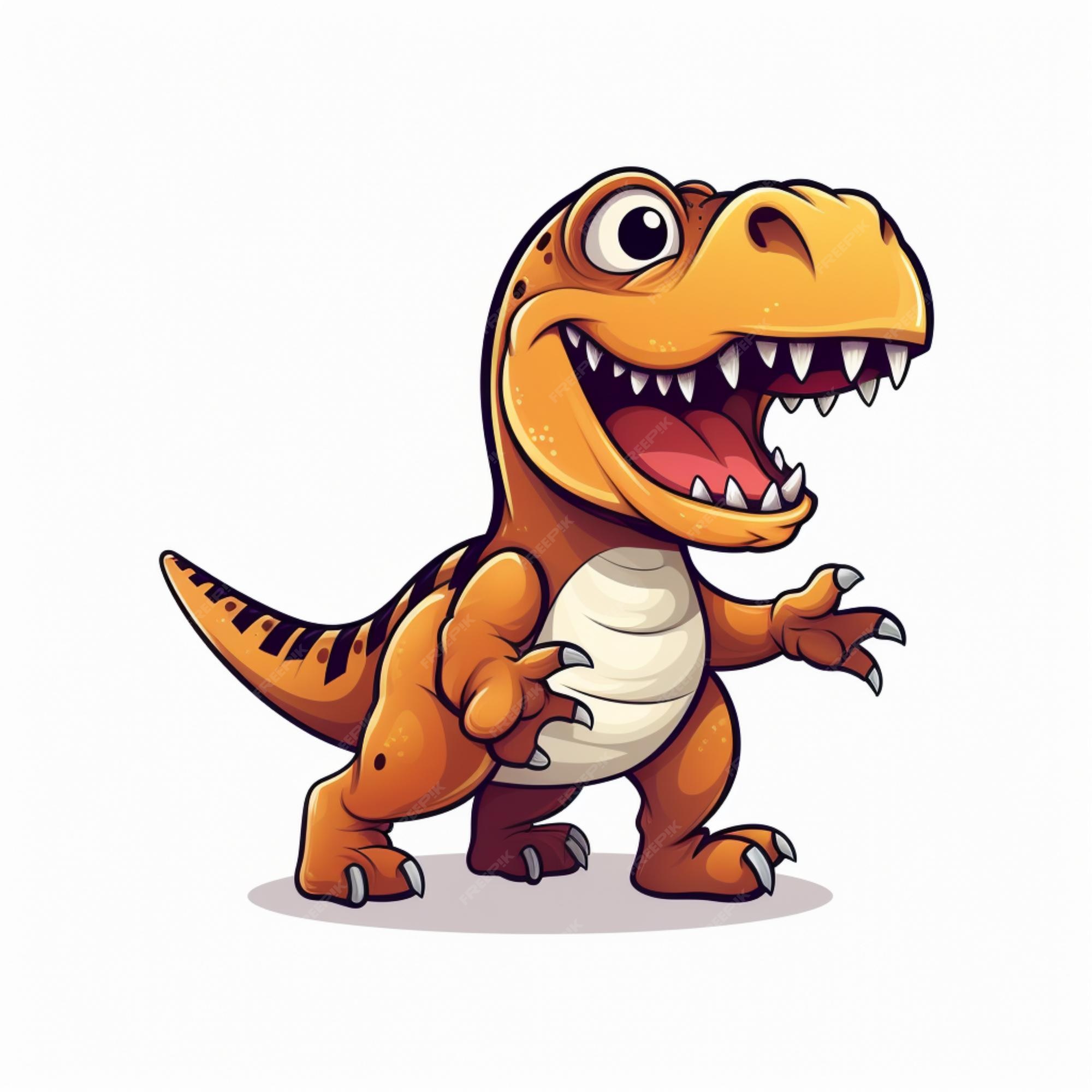 Pequeno Tiranossauro Rex Personagem Dinossauro Ilustração Desenhos Animados  Ilustração por ©Efengai #517235374