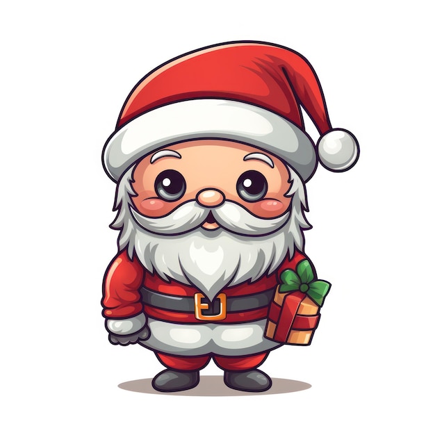 Personagem de desenho animado fofo do Papai Noel