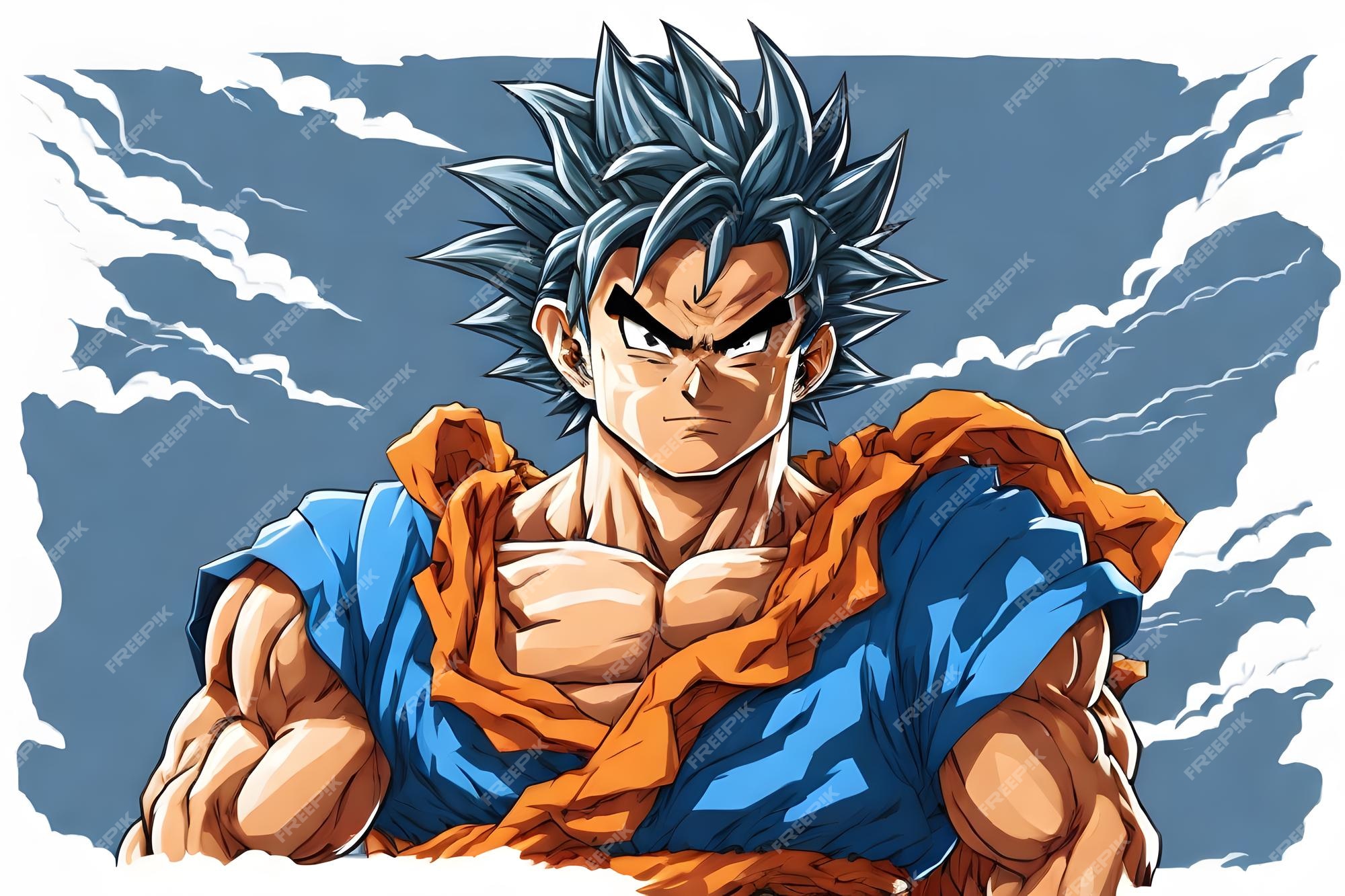 Personagem de desenho animado goku gerado por ia