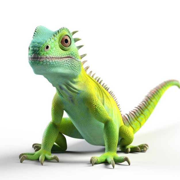 Personagem de desenho animado Iguana