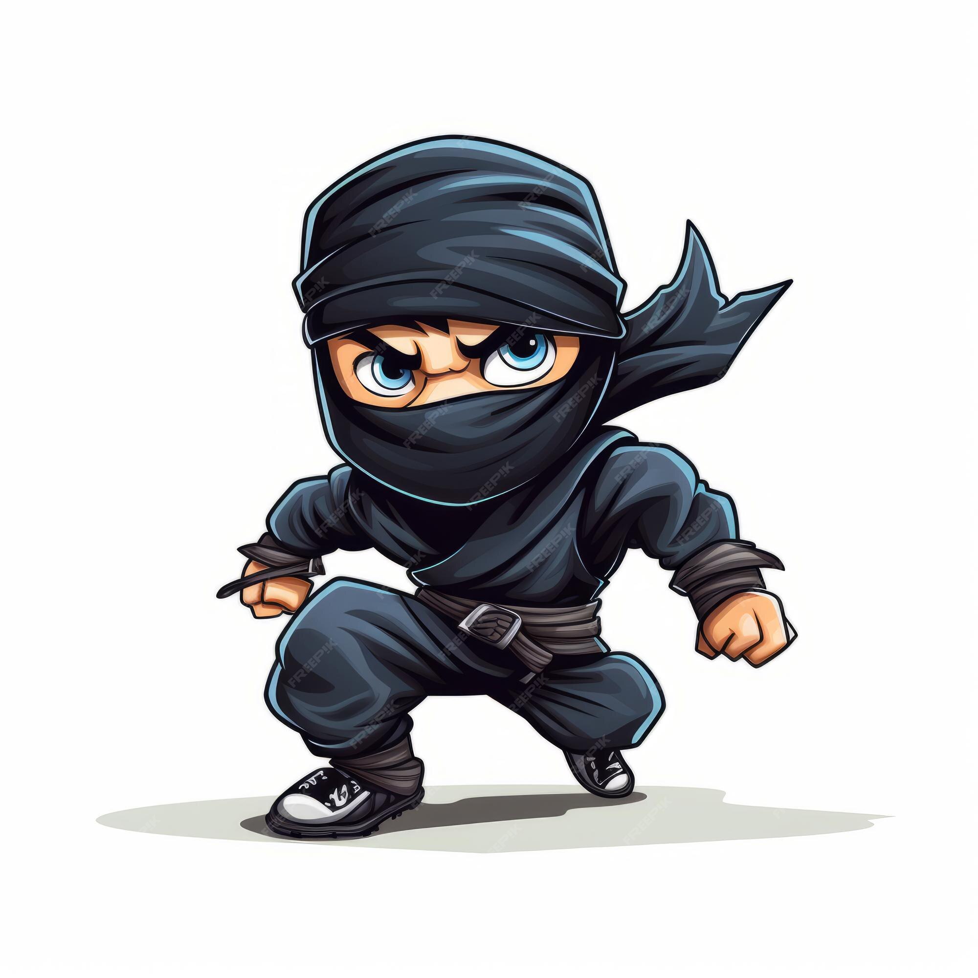 Desenhos animados Ninja ilustração do vetor. Ilustração de cara