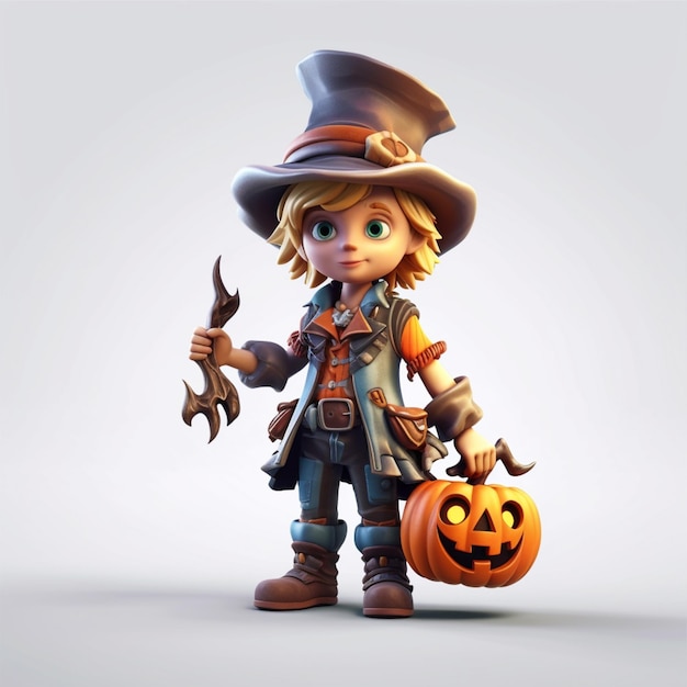 Personagem de Halloween 3D