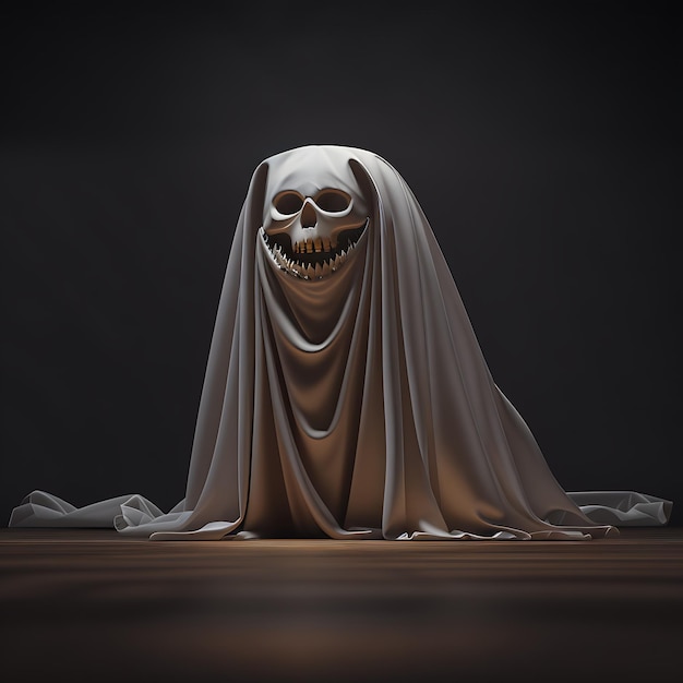 Foto personagem de halloween renderizando imagem realista de ia