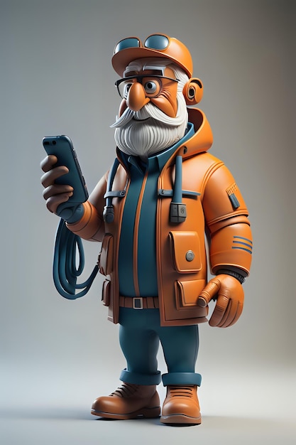 Foto personagem de ilustração 3d