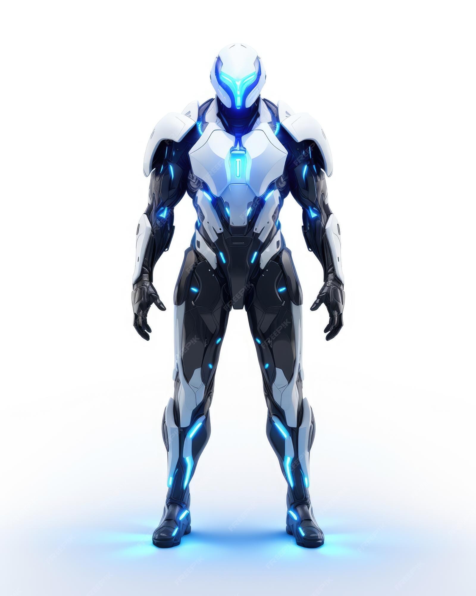 Jogo futurista de ficção científica 3d design de personagem avatar