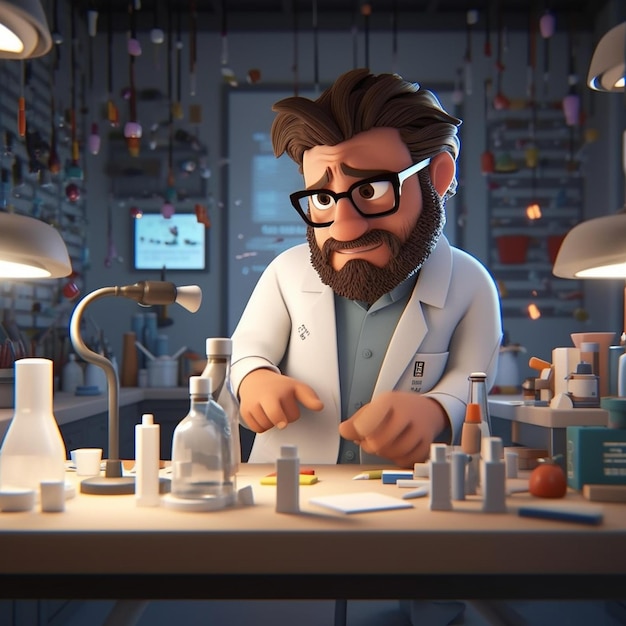 personagem de médico estilo disney