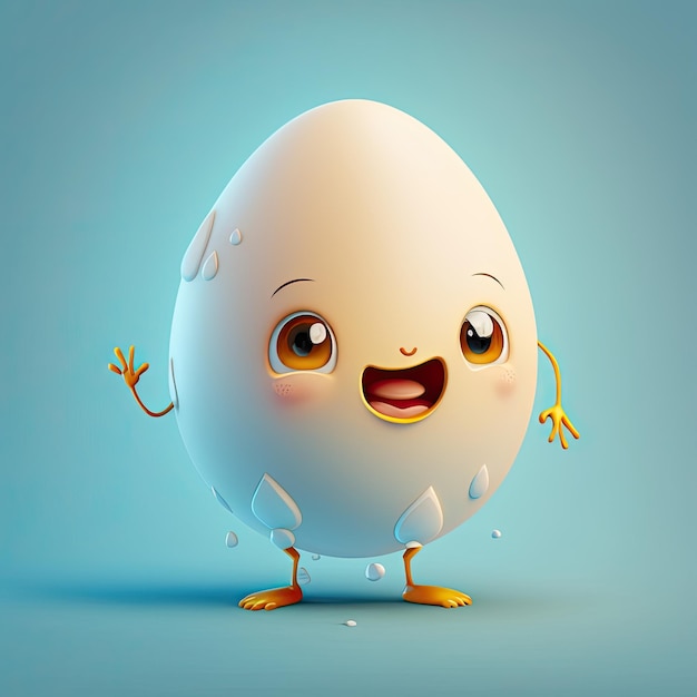 Personagem de ovo bonito