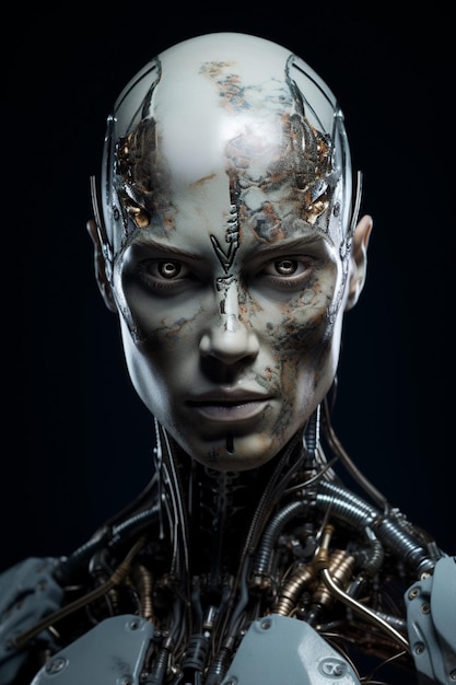 Personagem de robô humanóide