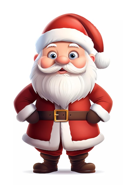 Personagem fofo de papai noel de natal