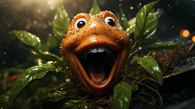 personagem laranja dos desenhos animados HD 8k papel de parede imagem fotográfica