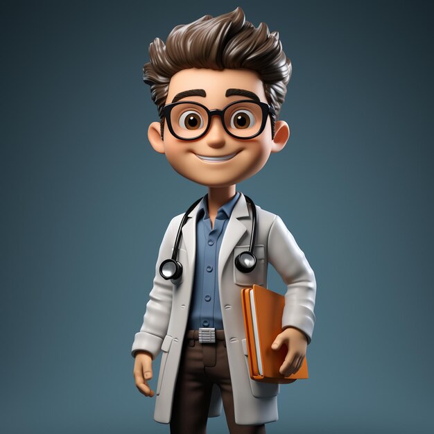 personagem médico 3D